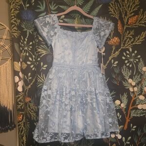 New Stunning Ethereal Blue HAUTE HIPPIE DRESS Girls Size 8